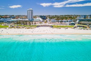 Scarborough Beach, Perth, Western Australia with the white sands and turquoise waters - Leisure Travel Enterprises