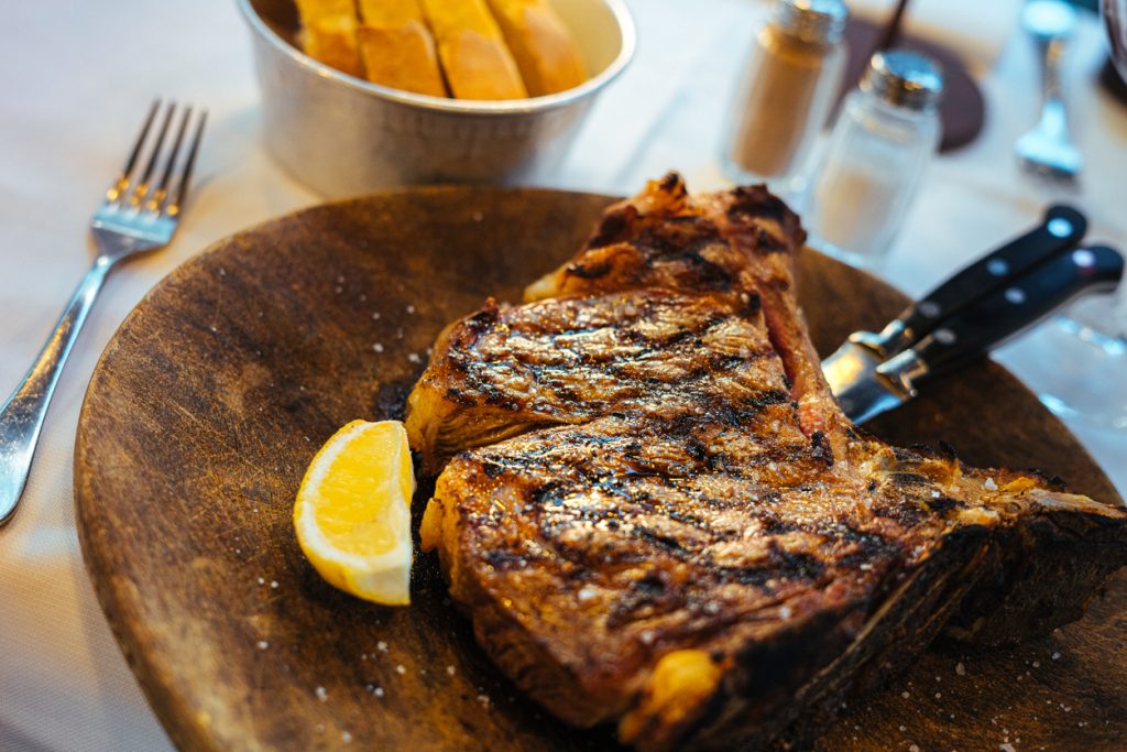 Close-Up Florentine T-Bone Steak - Lesiure Travel Enterprises